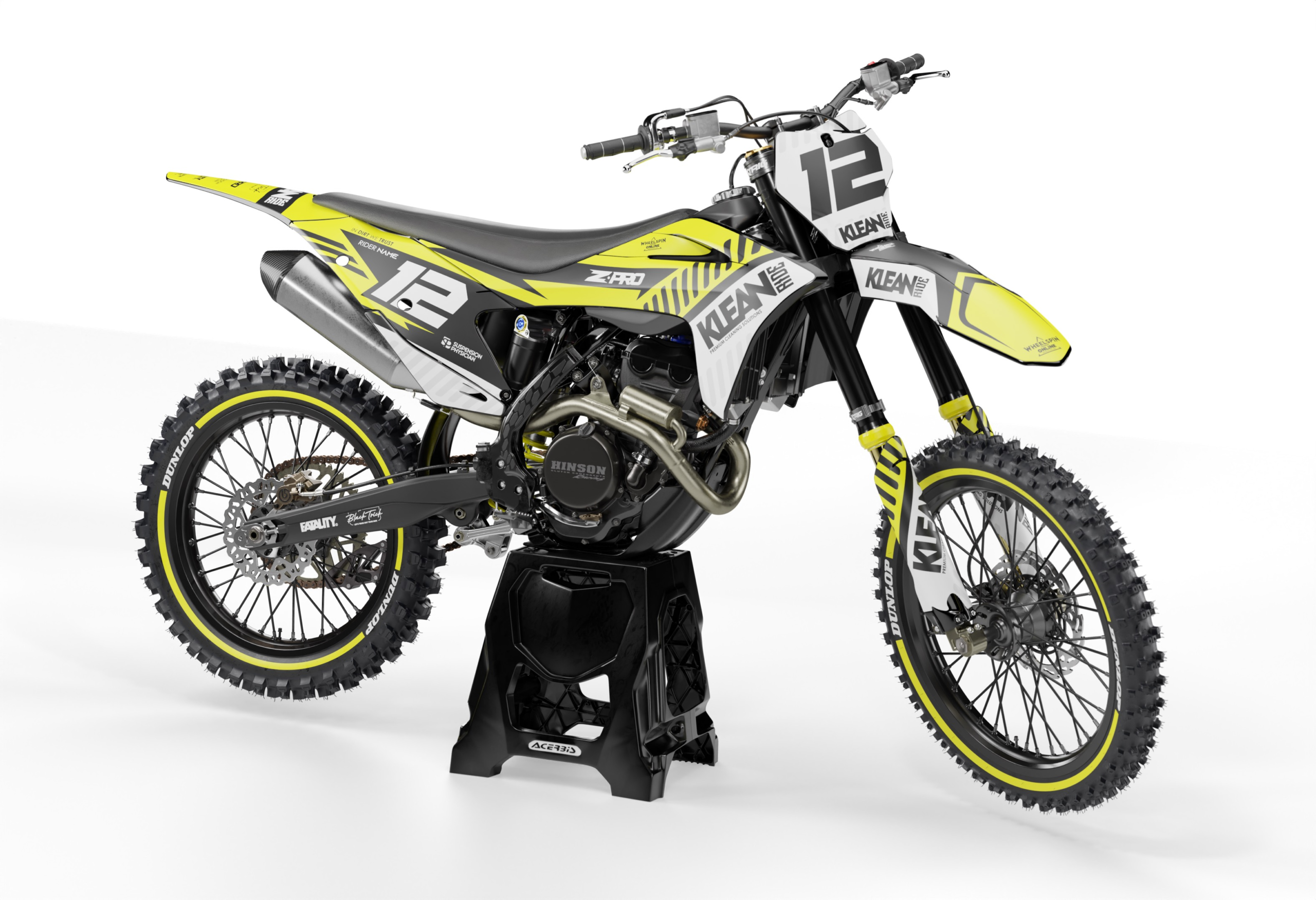 Klean GASGAS semi-custom motocross graphics kit