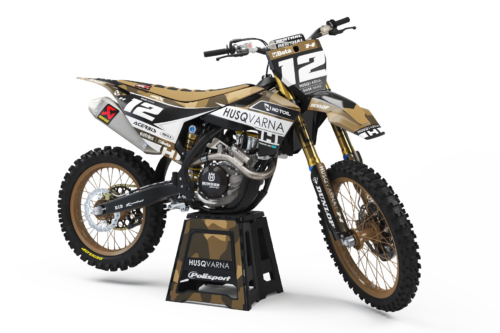 Shades Husqvarna semi-custom motocross graphics kit