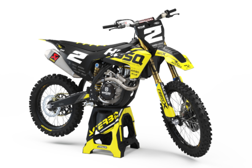 Base Husqvarna semi-custom motocross graphics kit