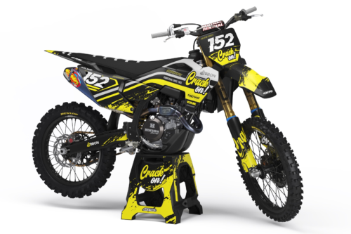 Solid Husqvarna semi-custom motocross graphics kit