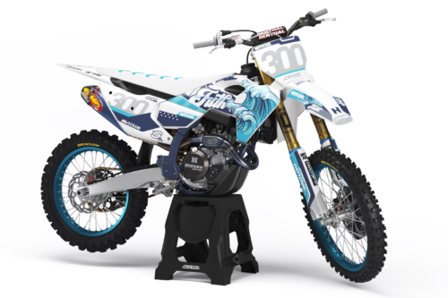 Surfs Up Husqvarna semi-custom motocross graphics kit