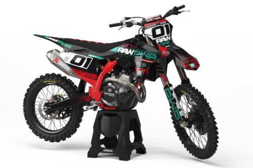 Raw PWR GASGAS semi-custom motocross graphics kit