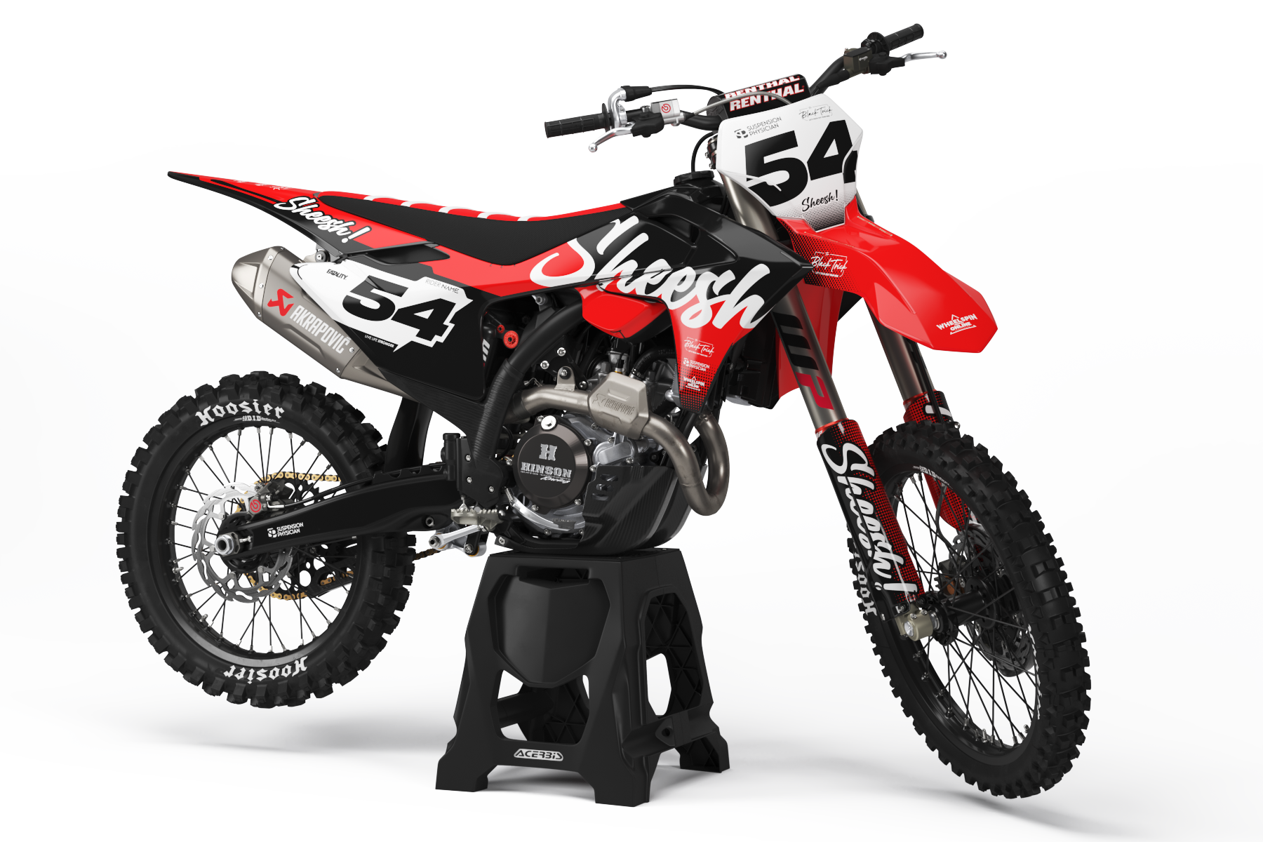 Sheesh GASGAS semi-custom motocross graphics kit
