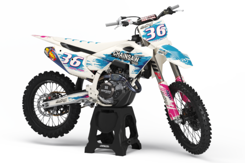 Chainsaw Husqvarna semi-custom motocross graphics kit