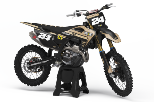 Squiggle Husqvarna semi-custom motocross graphics kit