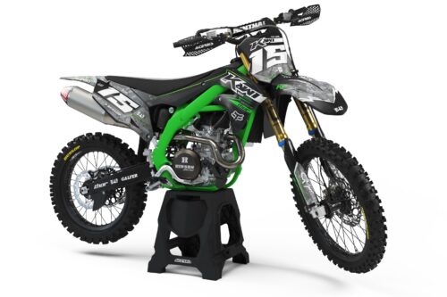 Kawasaki Cyberware semi-custom motocross graphics kit