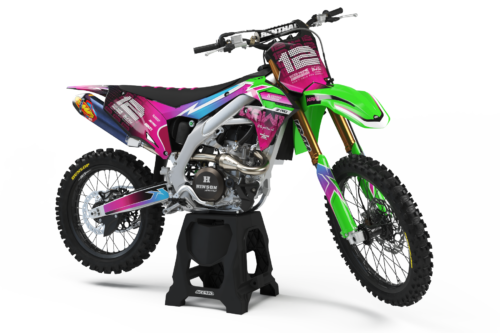 Kawasaki Disco semi-custom motocross graphics kit
