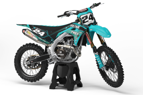 Kawasaki Voltage semi-custom motocross graphics kit