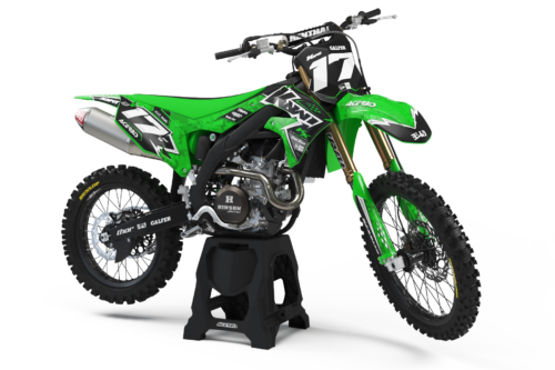 Kawasaki Warfare semi-custom motocross graphics kit