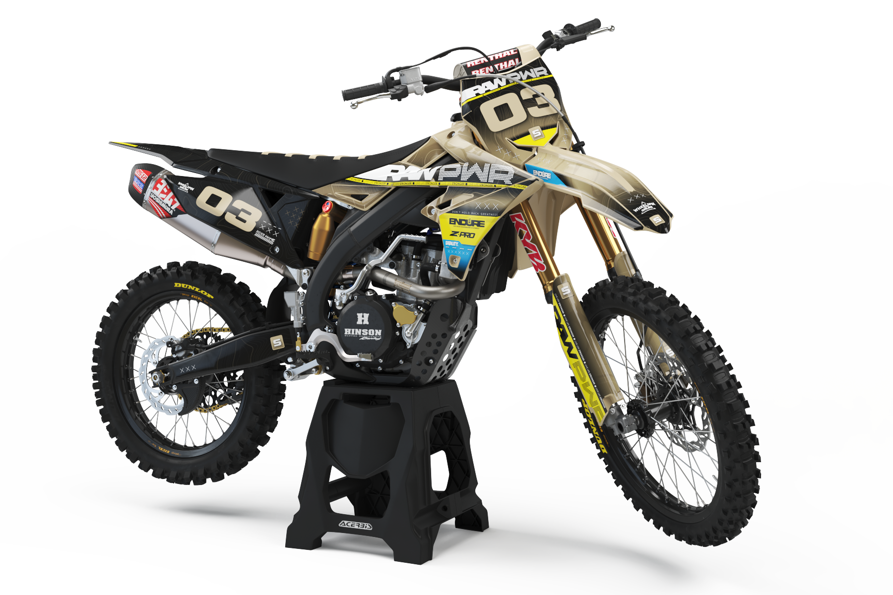 Suzuki Endure semi-custom motocross graphics kit