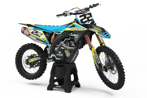 Suzuki Scrubbed semi-custom motocross graphics kit