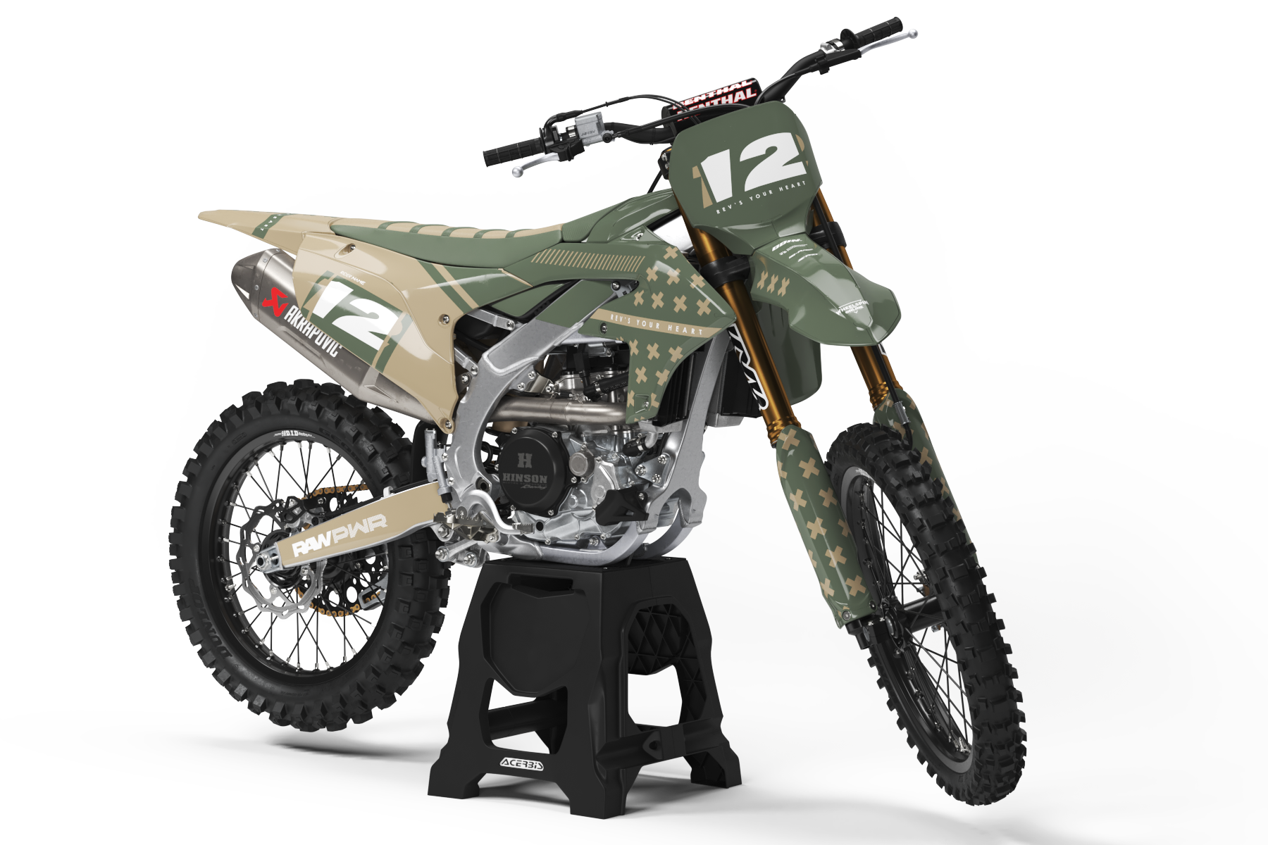 Barren Yamaha motocross graphics kit