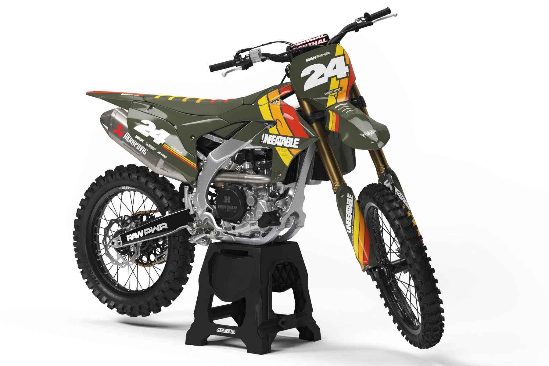 TRD Yamaha motocross graphics kit
