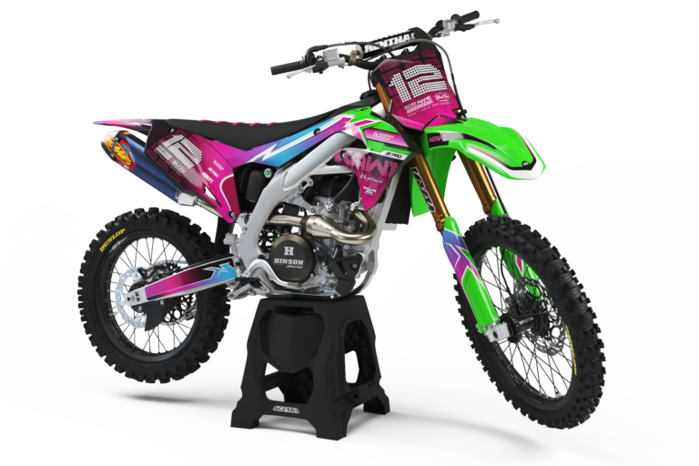 Kawasaki Disco semi-custom motocross graphics kit