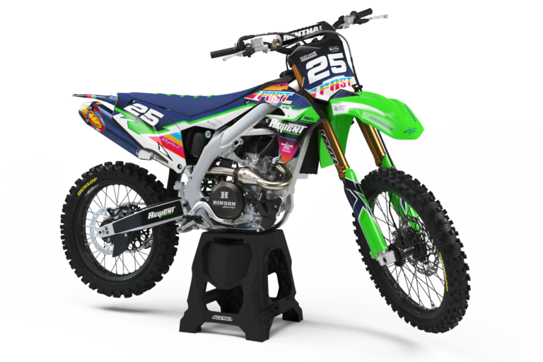 Kawasaki Fast AF semi-custom motocross graphics kit