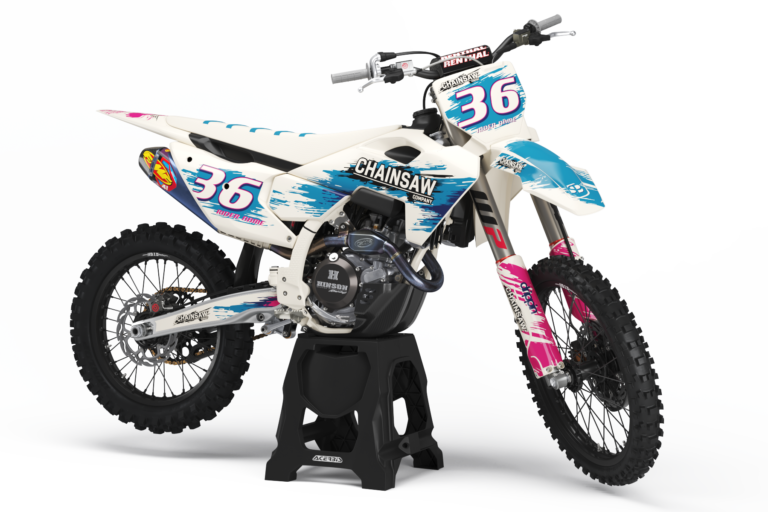 Chainsaw Husqvarna semi-custom motocross graphics kit