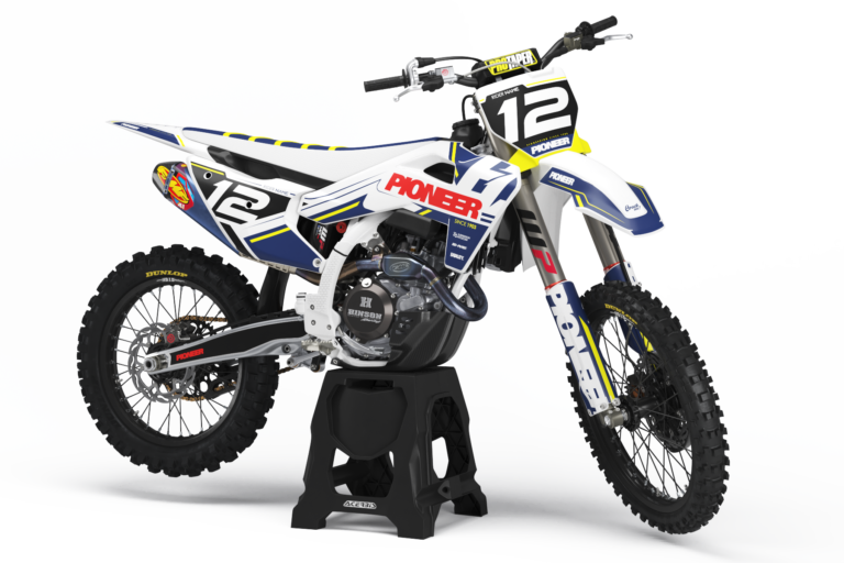 Pioneer Husqvarna semi-custom motocross graphics kit