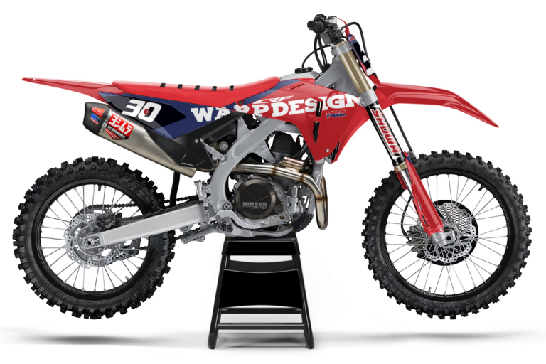 Redline semi-custom graphics kit on Honda CRF motocross bike